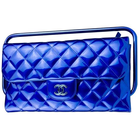 chanel clutch blue